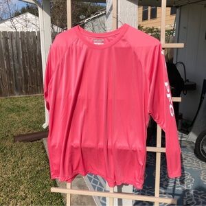 Columbia PFG Omni shade Coral long sleeves Fishing shirt EUC 3X